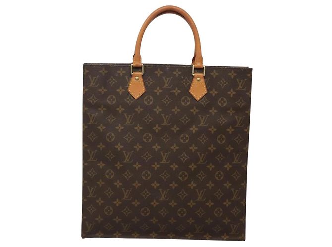 LOUIS VUITTON Monogram Sac Plat Borsa a Mano M51140 LV Auth 117530 Monogramma - vista 13