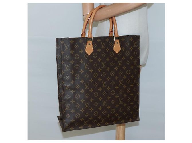 LOUIS VUITTON Monogram Sac Plat Borsa a Mano M51140 LV Auth 117530 Monogramma - vista 19