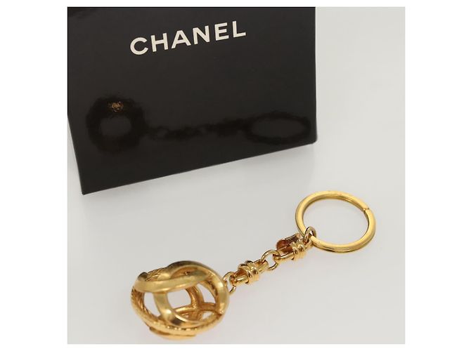 CHANEL COCO Marca Portachiavi metallo Oro CC Auth ar13427 D'oro - vista 10