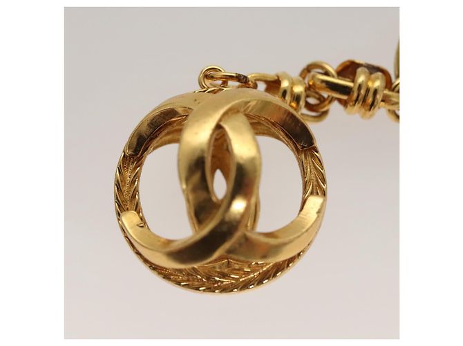 CHANEL COCO Marca Portachiavi metallo Oro CC Auth ar13427 D'oro - vista 3