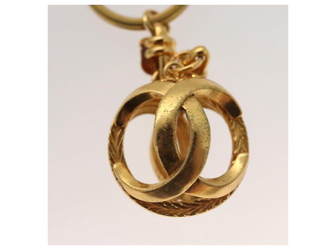 CHANEL COCO Marca Portachiavi metallo Oro CC Auth ar13427 D'oro - vista 4
