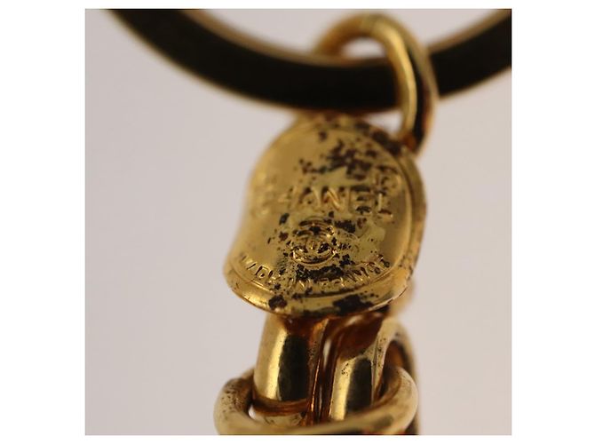 CHANEL COCO Marca Portachiavi metallo Oro CC Auth ar13427 D'oro - vista 8