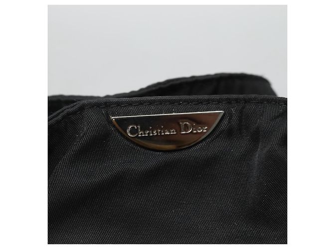 Borsa a spalla Maris Pearl Christian Dior in nylon nero argento autentica BA1374 - vista 17