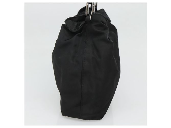 Borsa a spalla Maris Pearl Christian Dior in nylon nero argento autentica BA1374 - vista 3