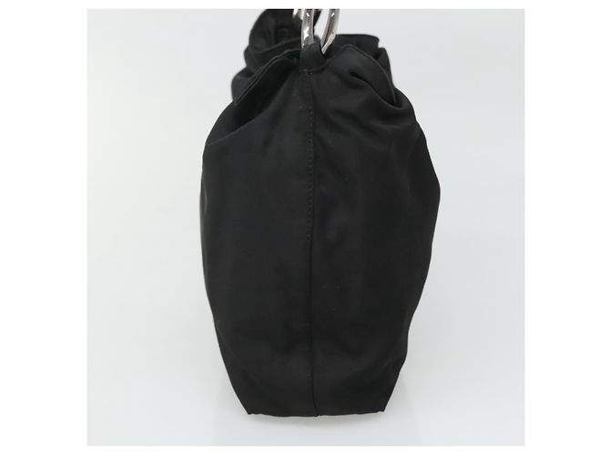Borsa a spalla Maris Pearl Christian Dior in nylon nero argento autentica BA1374 - vista 4