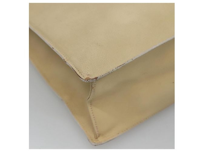 Borsa a mano GUCCI in pelle beige dorato Auth BA1025 D'oro - vista 14