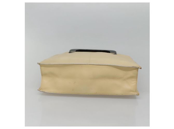Borsa a mano GUCCI in pelle beige dorato Auth BA1025 D'oro - vista 5