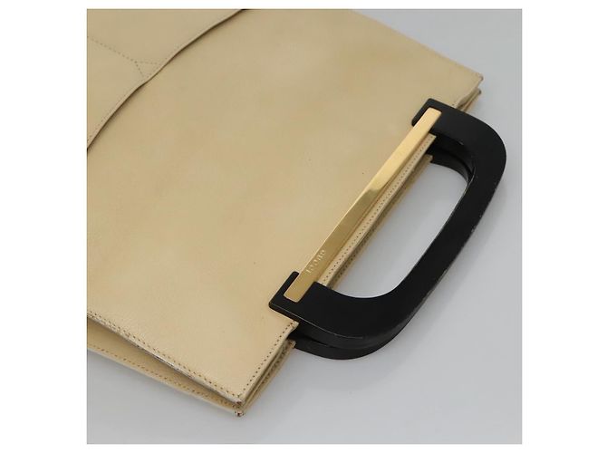 Borsa a mano GUCCI in pelle beige dorato Auth BA1025 D'oro - vista 6