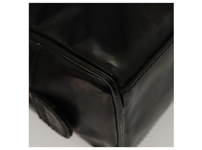 Vanity CHANEL COCO Marca Pochette Cosmetica Smalto Nero Oro CC Auth bs24433 D'oro - vista 15