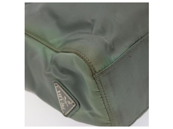 PRADA Handtasche Nylon Khaki Silber Authentisch 117333 - Ansicht 14