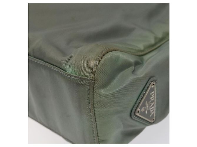 PRADA Handtasche Nylon Khaki Silber Authentisch 117333 - Ansicht 15