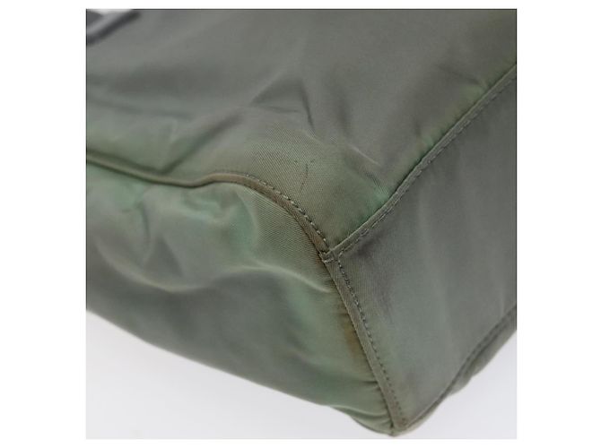 PRADA Handtasche Nylon Khaki Silber Authentisch 117333 - Ansicht 16