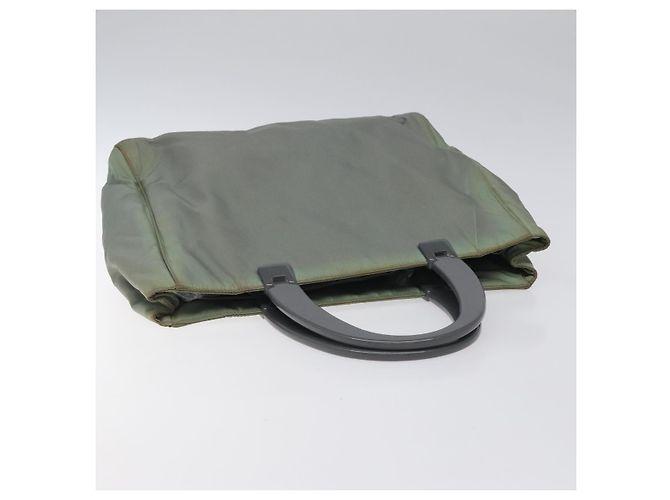 PRADA Handtasche Nylon Khaki Silber Authentisch 117333 - Ansicht 6
