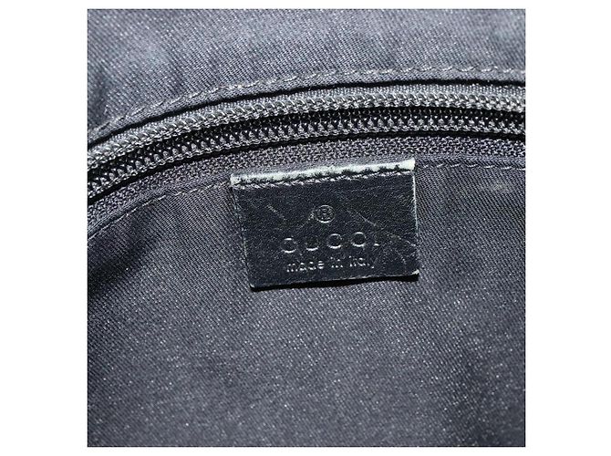 Borsa a Spalla GG Canvas Gucci Nera Argento 145857 001013 Auth bs24306 Nero - vista 17