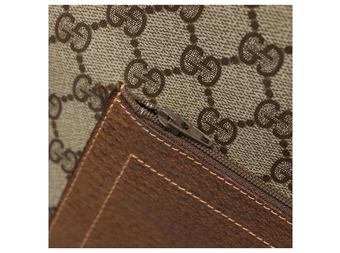 GUCCI GG Supreme Web Sherry Line Borsa Tote PVC Beige 002 904 0222 Auth BA1254 - vista 17