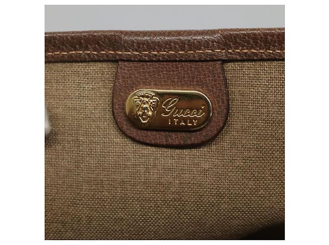 GUCCI GG Supreme Web Sherry Line Borsa Tote PVC Beige 002 904 0222 Auth BA1254 - vista 18