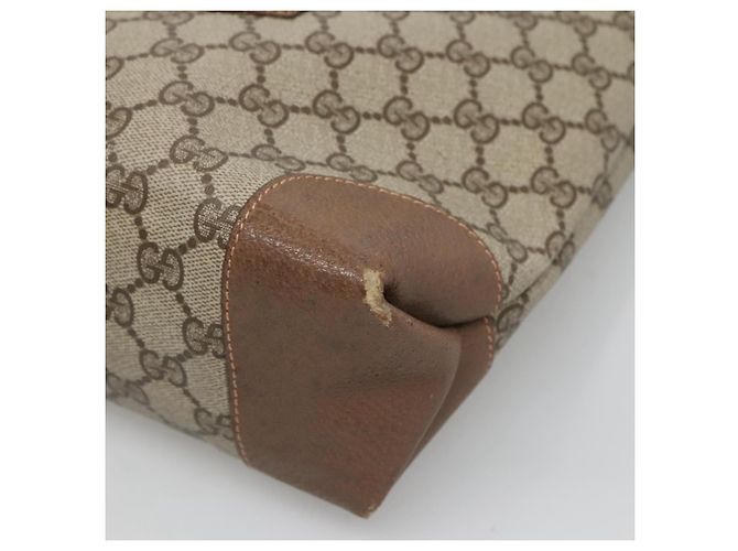 GUCCI GG Supreme Web Sherry Line Borsa Tote PVC Beige 002 904 0222 Auth BA1254 - vista 9