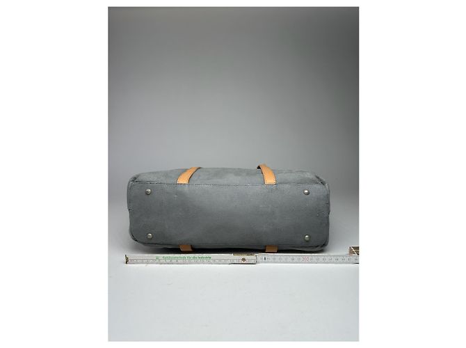 Sac à main en daim vintage Courreges gris - vue 10