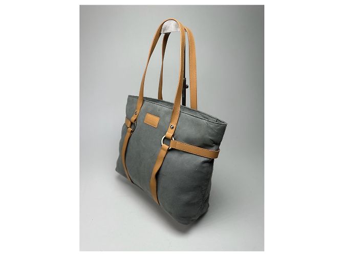 Sac à main en daim vintage Courreges gris - vue 12