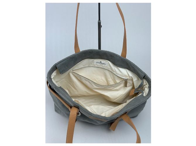 Sac à main en daim vintage Courreges gris - vue 13