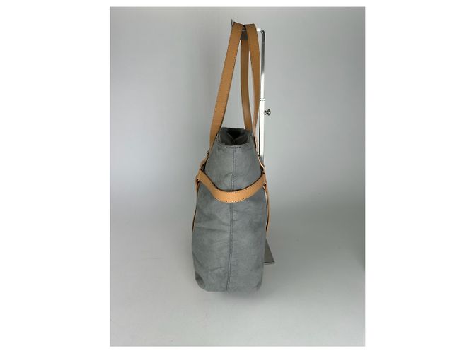 Sac à main en daim vintage Courreges gris - vue 3