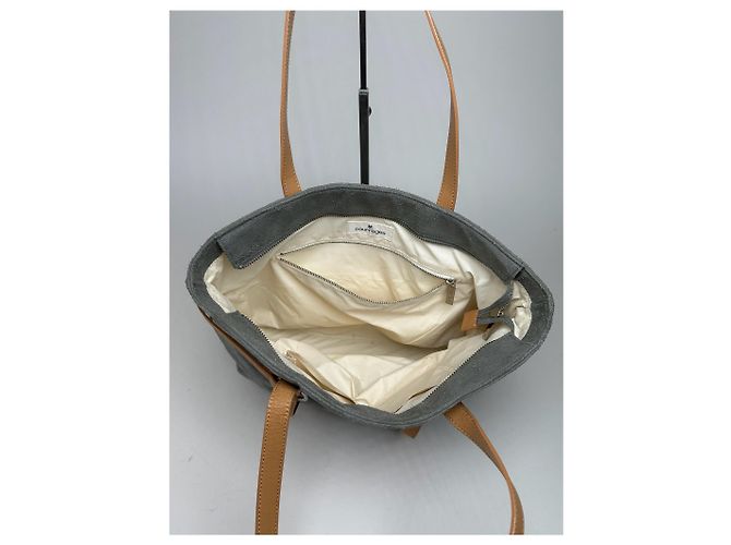 Sac à main en daim vintage Courreges gris - vue 6