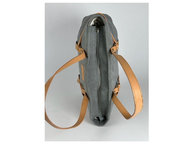 Sac à main en daim vintage Courreges gris - vue 7