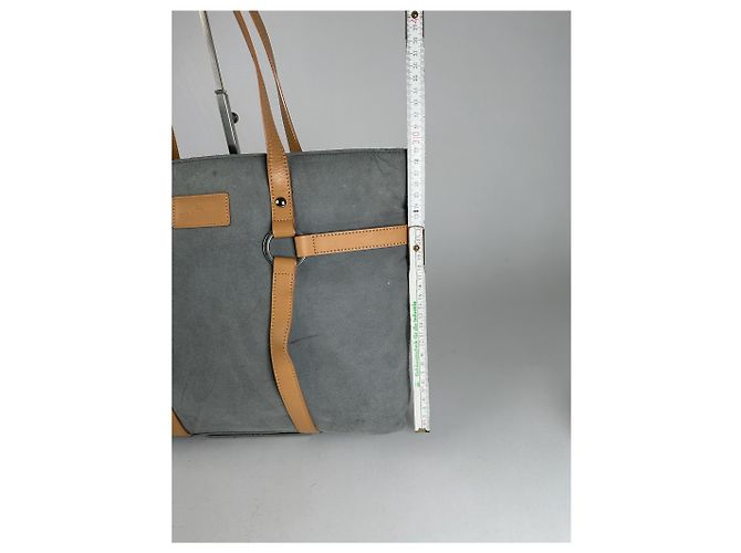 Sac à main en daim vintage Courreges gris - vue 8