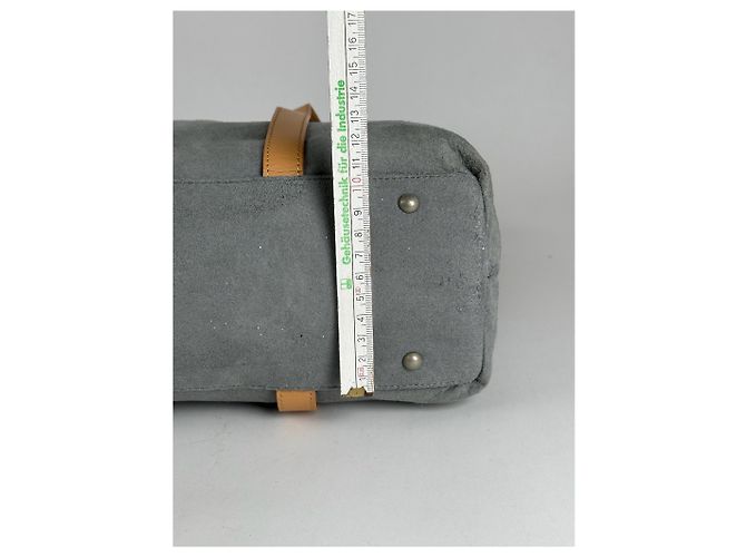Sac à main en daim vintage Courreges gris - vue 9