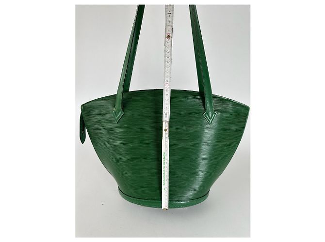 Vintage Louis Vuitton Saint Jacques EPI Leder Tasche grün - Ansicht 10