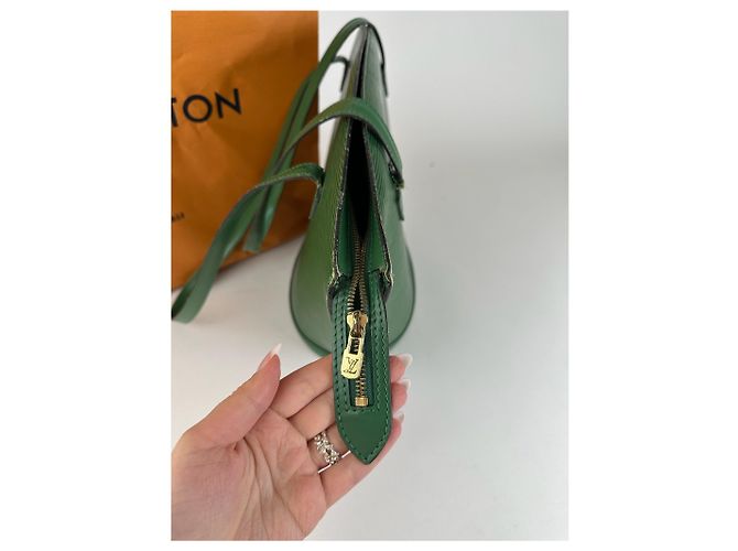 Vintage Louis Vuitton Saint Jacques EPI Leder Tasche grün - Ansicht 2