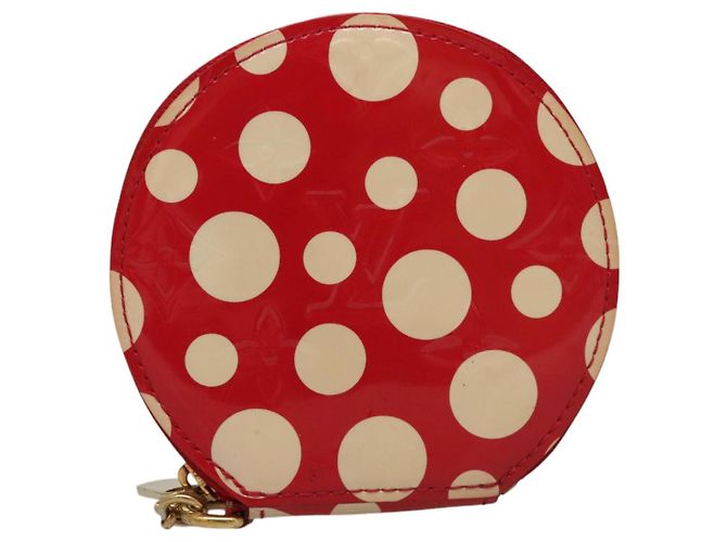 LOUIS VUITTON Vernis Dot Infinity Monedero Sombrero M91570 LV Auth BA1203 Roja - vista 13