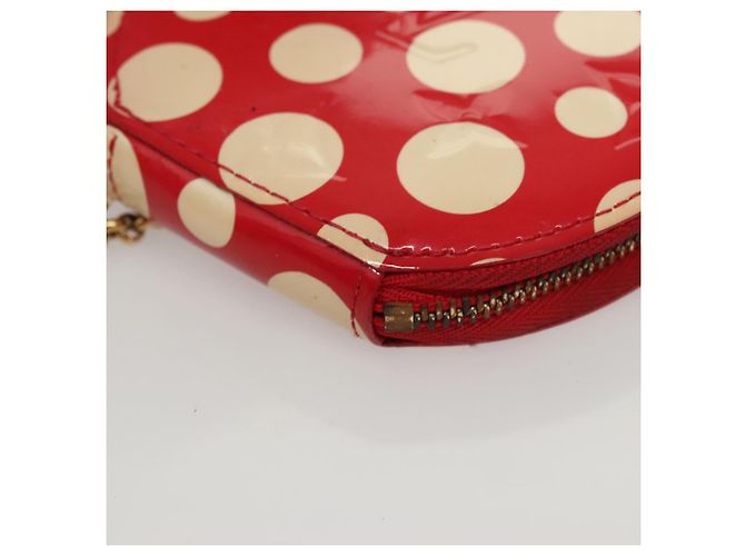LOUIS VUITTON Vernis Dot Infinity Monedero Sombrero M91570 LV Auth BA1203 Roja - vista 14
