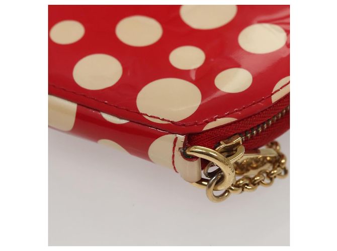 LOUIS VUITTON Vernis Dot Infinity Monedero Sombrero M91570 LV Auth BA1203 Roja - vista 16