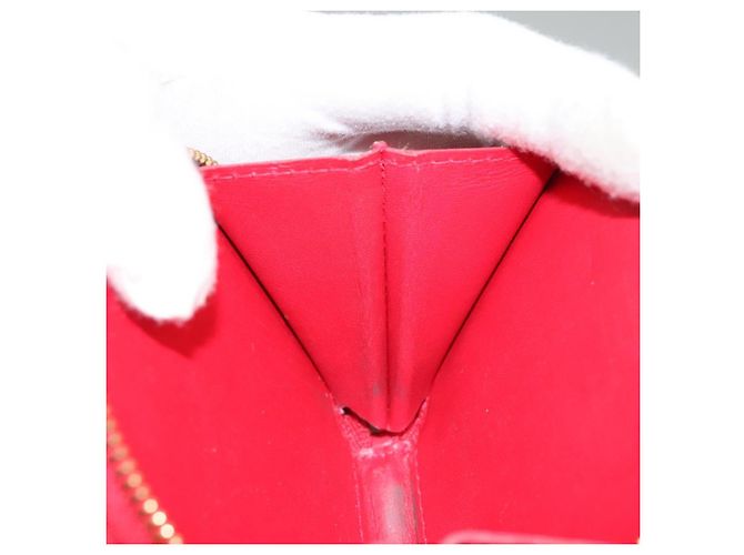 LOUIS VUITTON Vernis Dot Infinity Monedero Sombrero M91570 LV Auth BA1203 Roja - vista 18