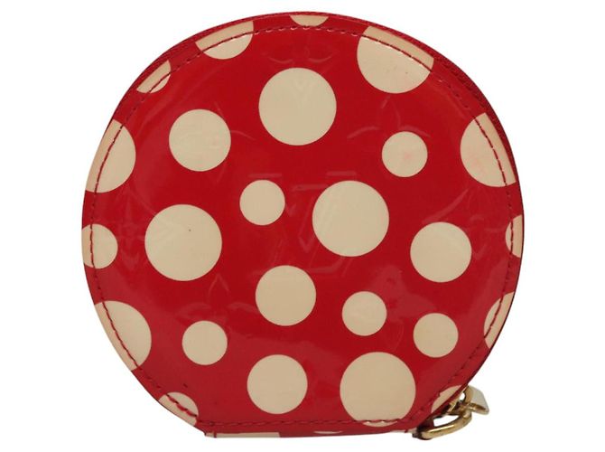 LOUIS VUITTON Vernis Dot Infinity Monedero Sombrero M91570 LV Auth BA1203 Roja - vista 2