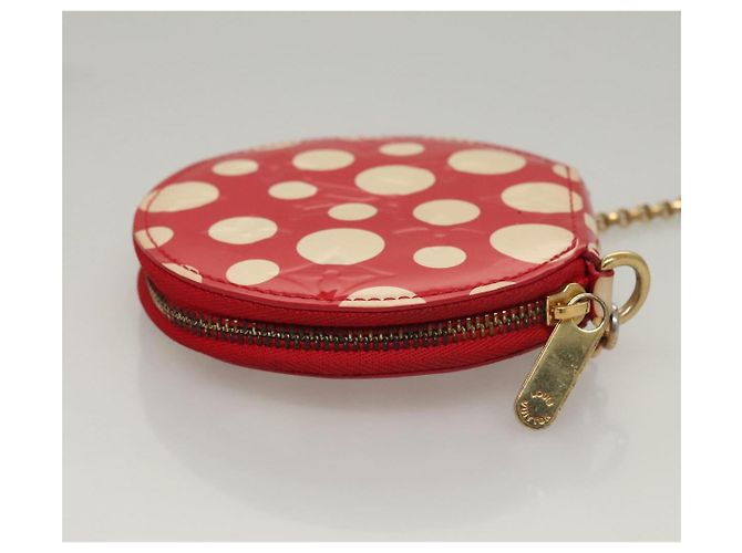 LOUIS VUITTON Vernis Dot Infinity Monedero Sombrero M91570 LV Auth BA1203 Roja - vista 4