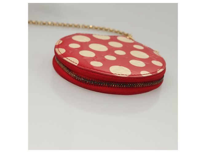 LOUIS VUITTON Vernis Dot Infinity Monedero Sombrero M91570 LV Auth BA1203 Roja - vista 5