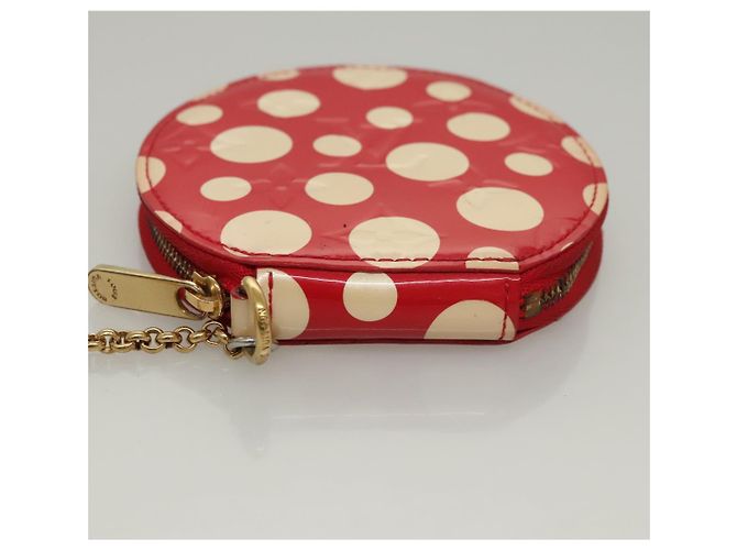 LOUIS VUITTON Vernis Dot Infinity Monedero Sombrero M91570 LV Auth BA1203 Roja - vista 6