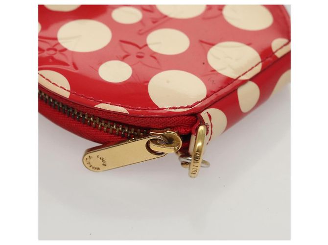LOUIS VUITTON Vernis Dot Infinity Monedero Sombrero M91570 LV Auth BA1203 Roja - vista 7