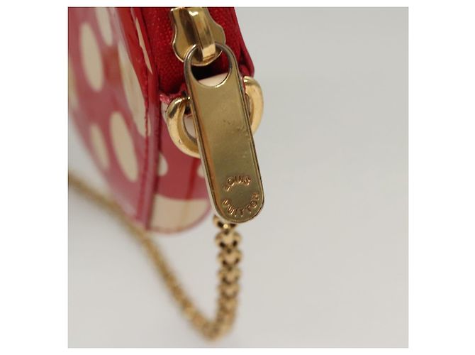 LOUIS VUITTON Vernis Dot Infinity Monedero Sombrero M91570 LV Auth BA1203 Roja - vista 8