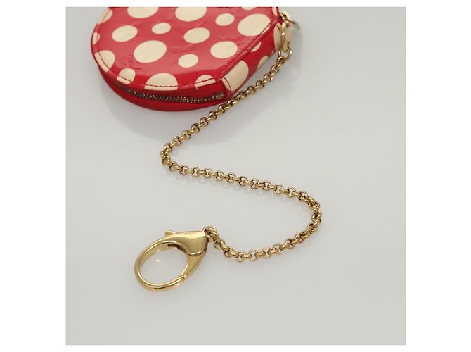 LOUIS VUITTON Vernis Dot Infinity Monedero Sombrero M91570 LV Auth BA1203 Roja - vista 9
