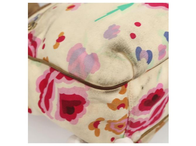 CHANEL Borsa Tote Canvas Bianca CC Auth BA1187 Bianco - vista 16