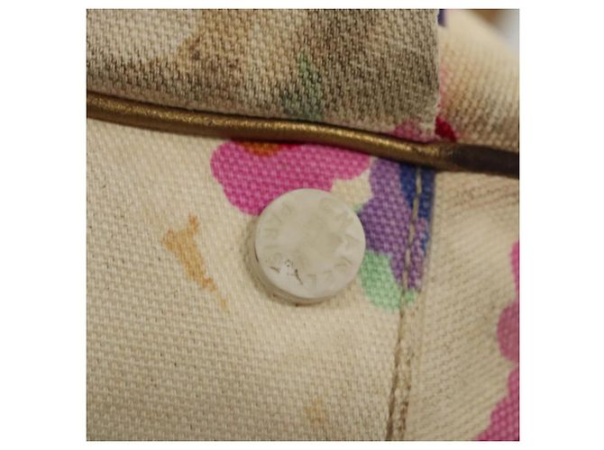 CHANEL Borsa Tote Canvas Bianca CC Auth BA1187 Bianco - vista 17