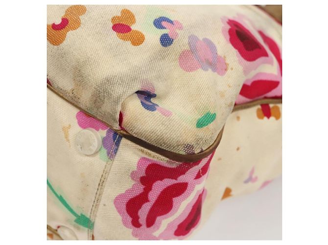 CHANEL Borsa Tote Canvas Bianca CC Auth BA1187 Bianco - vista 9