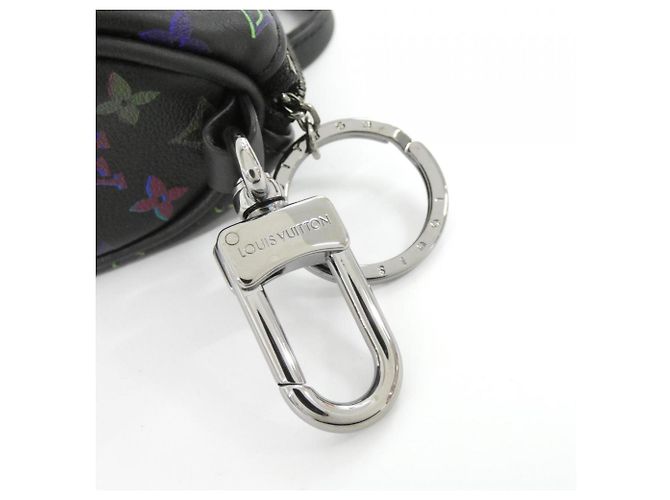 Portachiavi Mini Keepall Spotlight Porto Monogram Louis Vuitton Nero - vista 5