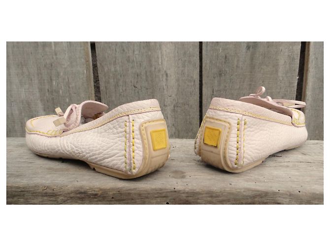 Mocassini Louis Vuitton Rosa in Pelle - vista 3
