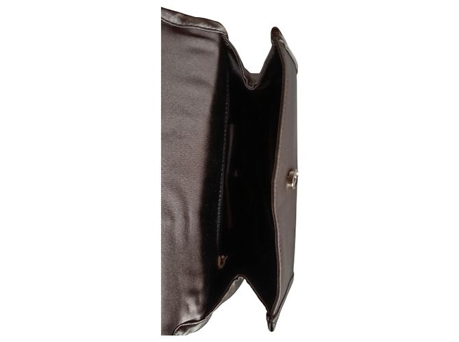 Prada Handtasche aus Seide Grau - Ansicht 13
