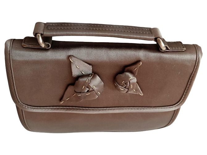 Prada Handtasche aus Seide Grau - Ansicht 3