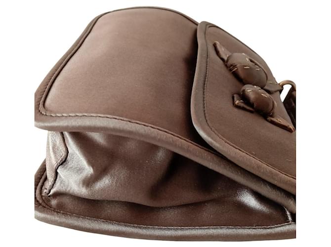 Prada Handtasche aus Seide Grau - Ansicht 6